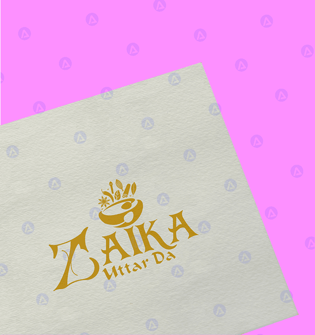 Zaika Uttar Da Brochure Logo Design