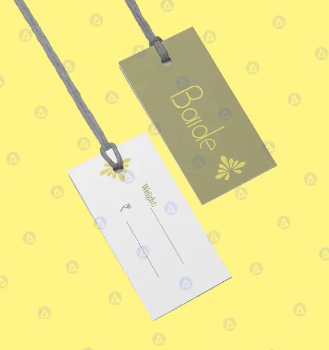 Baide Western Wear Hang Tag Design