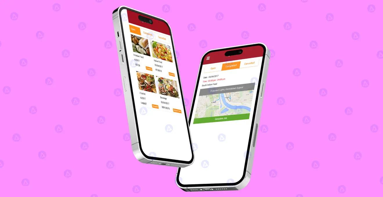 Book Food Delivery App Page Design