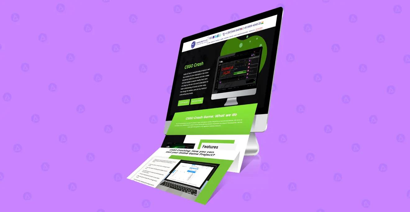 Csgo Crash Game App Home Page Design