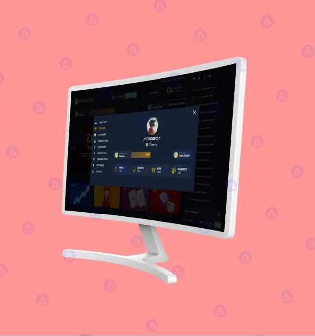 Dogebet Casher Page Design