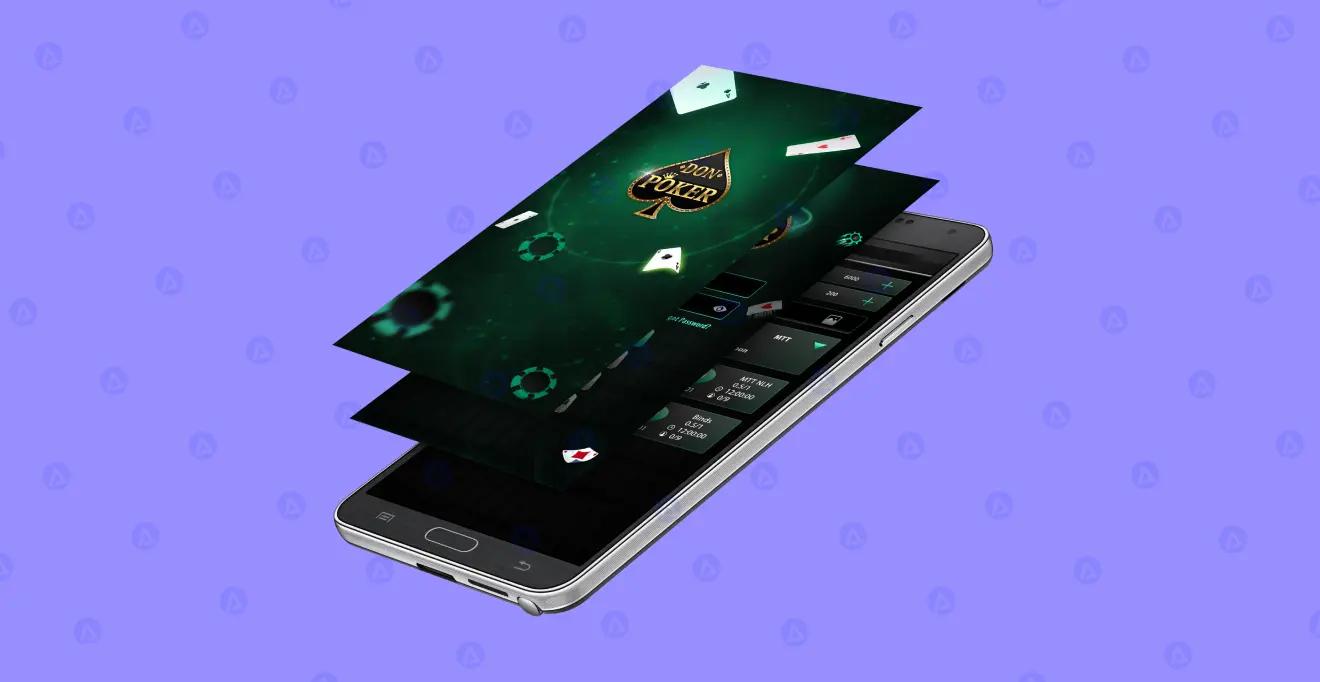 Don Poker Game App Homepage Design