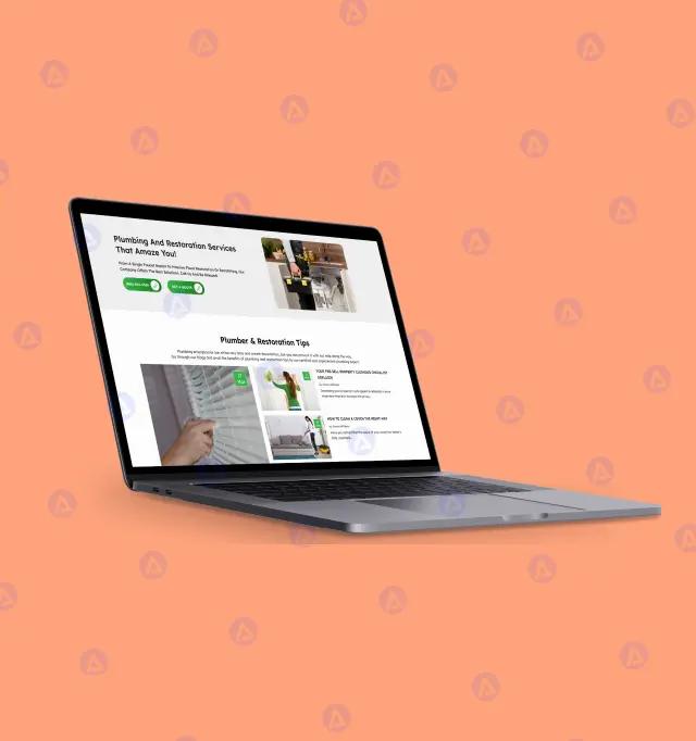  EZ Plumbing Website Layout Design