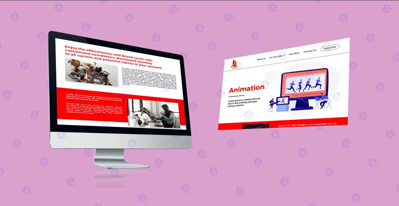 hjb website layout design