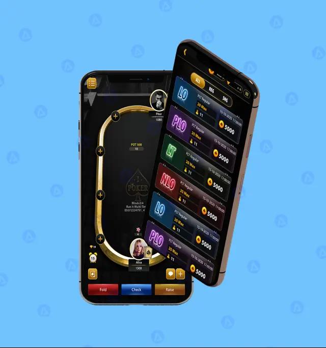  i poker game layout page design