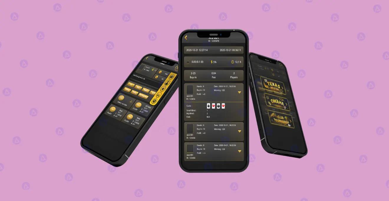 i poker game multiple pages design