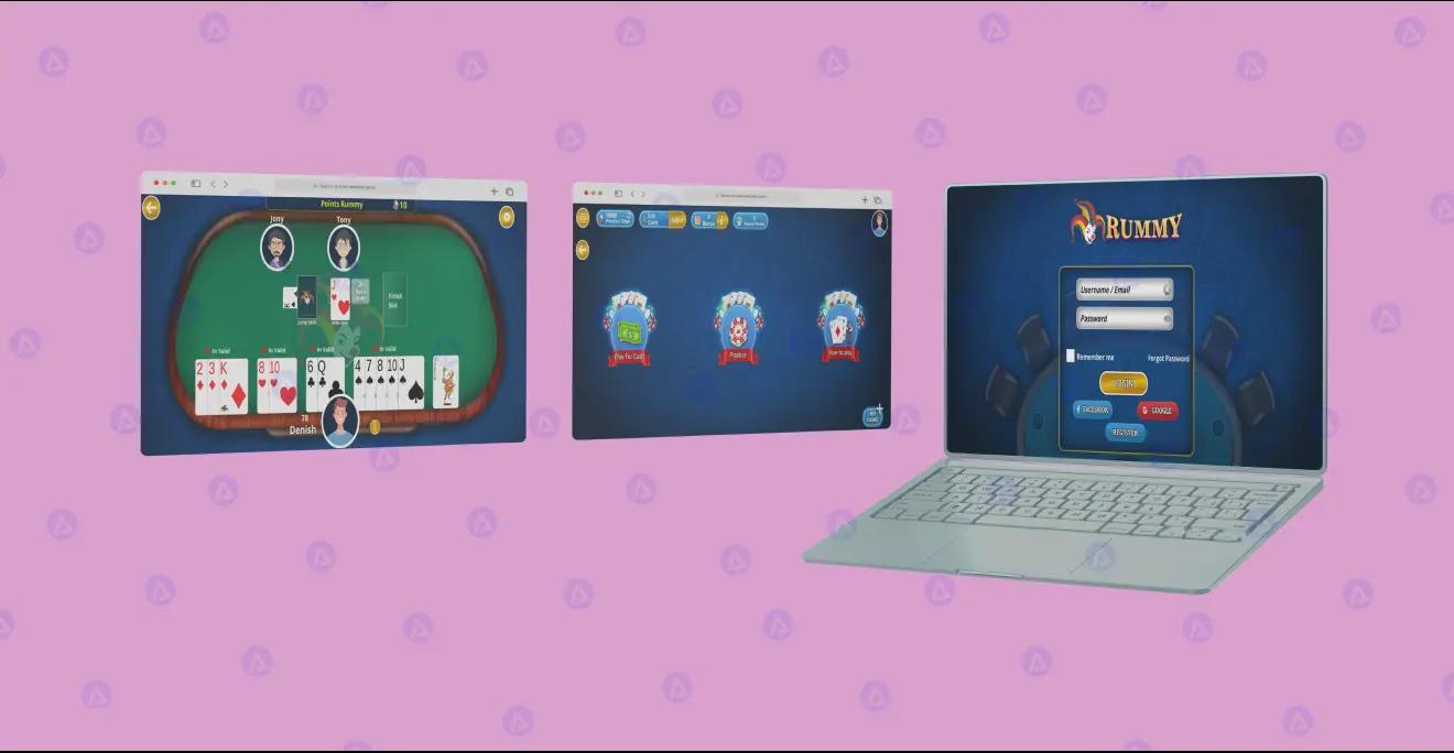 Joker Rummy Login Page Design