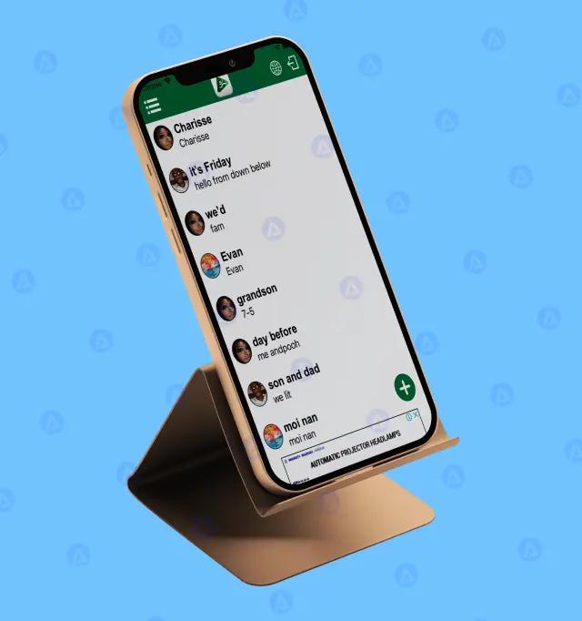 jump media app user list design