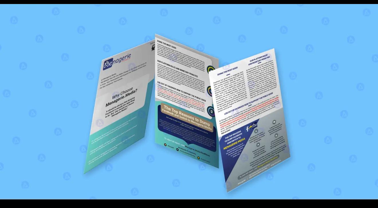 Menagerie Media Flyer Custom Flyer Design