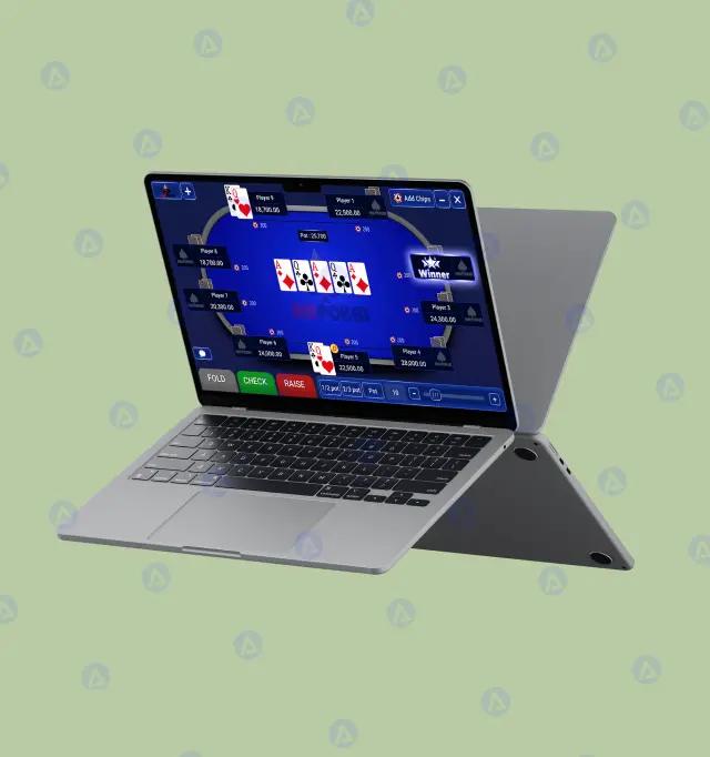 mn poker game page design