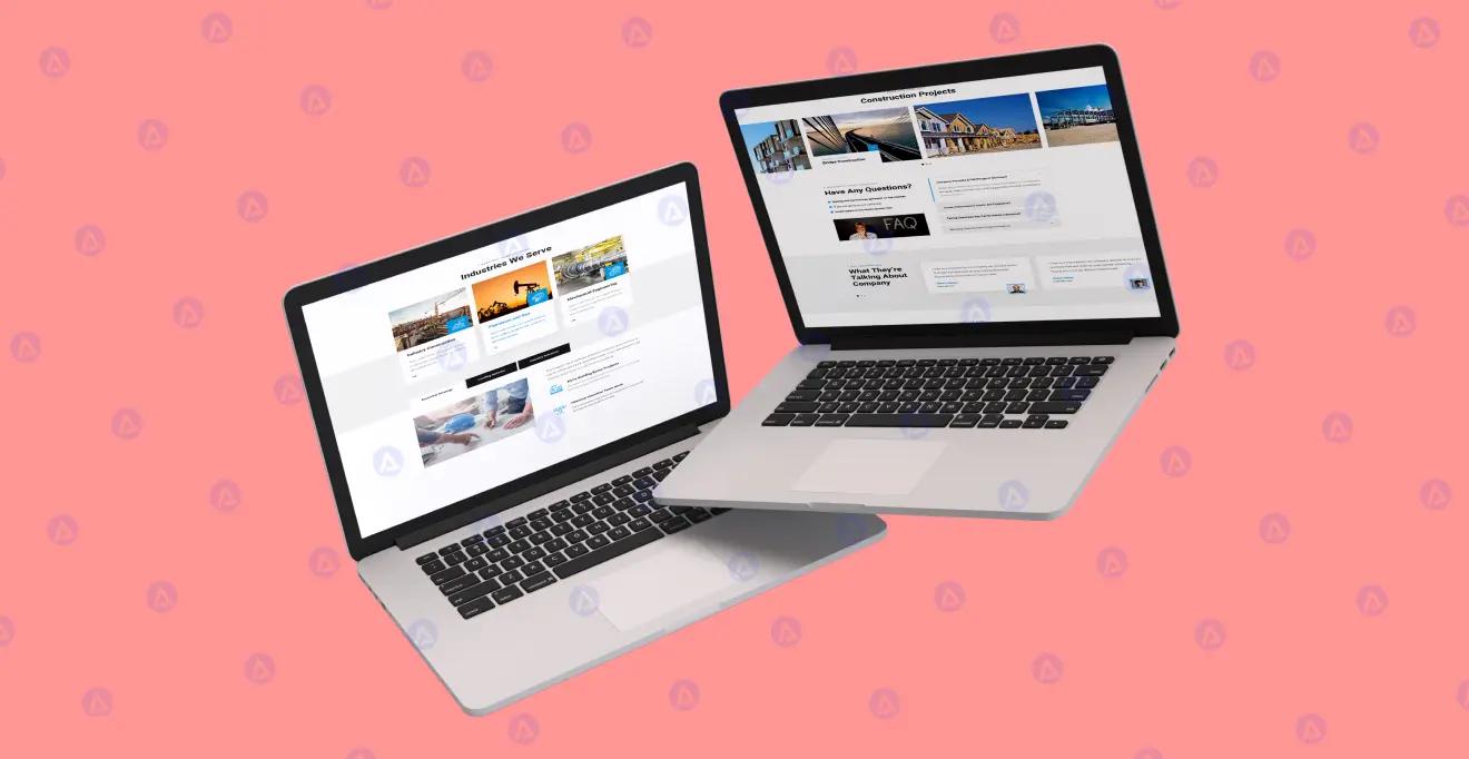 muscat website page design