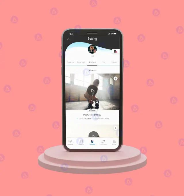 new u app boxing page design