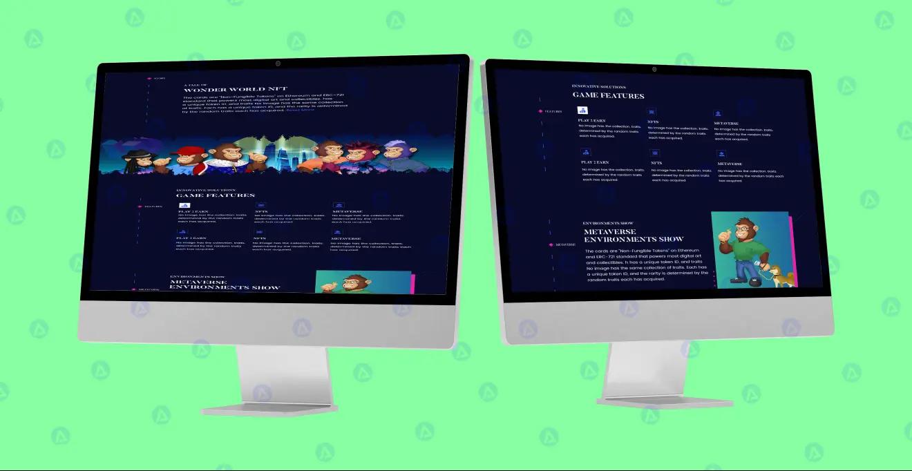 nft website homepage design