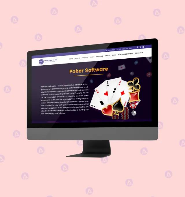 poker game app page design