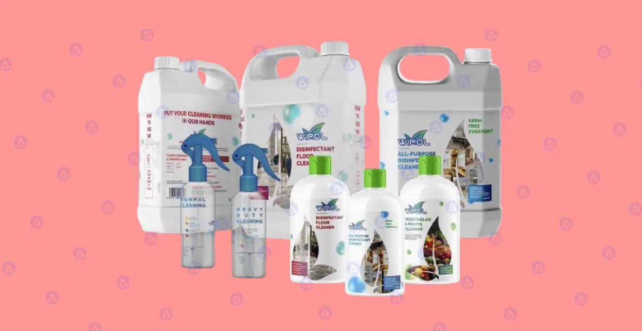 wipol branding products design