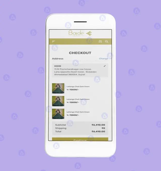 Baide Cloth Shopping Website Checkout Page Design Baide Cloth Shopping Website Checkout Page Design