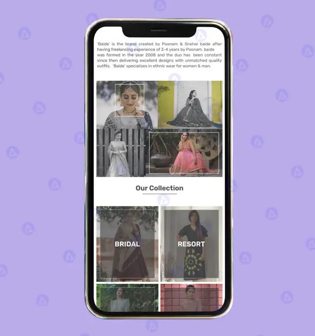 Baide Shopping Website Collection Page Design Baide Shopping Website Collection Page Design