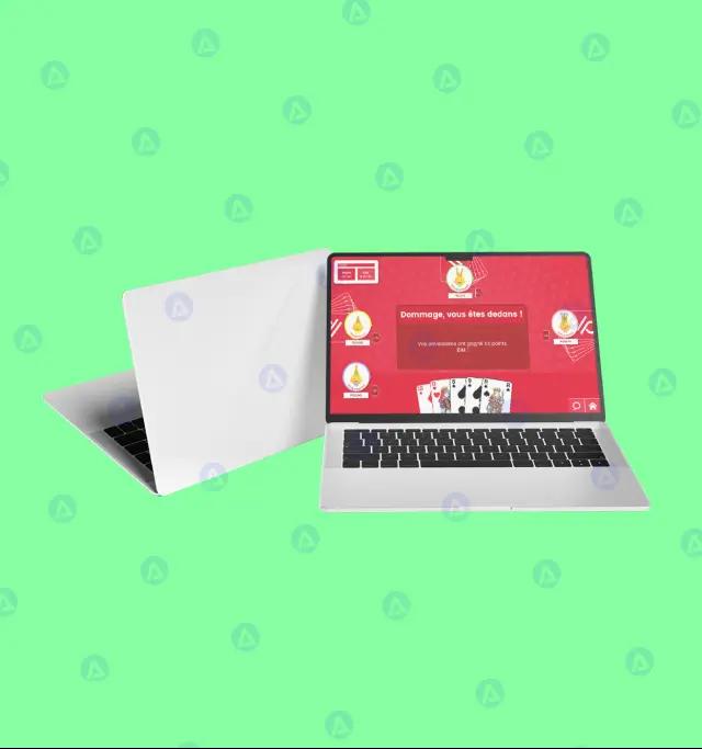 Belote Cards Game Website Layout Homepage Design Belote Cards Game Website Layout Homepage Design