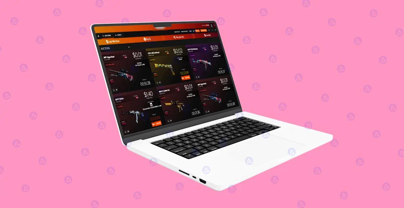 CSGO Auction Game Auctions Page Design CSGO Auction Game Auctions Page Design