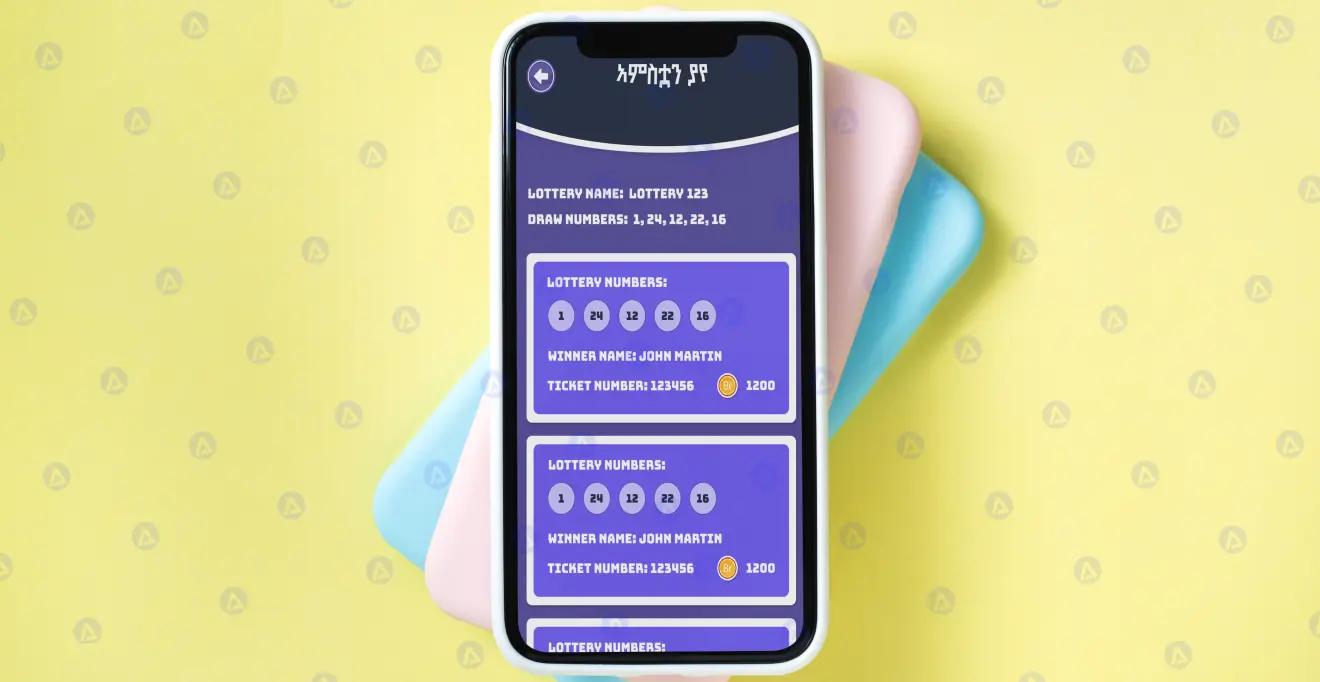 E-Lottery Mobile App Transaction History Page Design E-Lottery Mobile App Transaction History Page Design