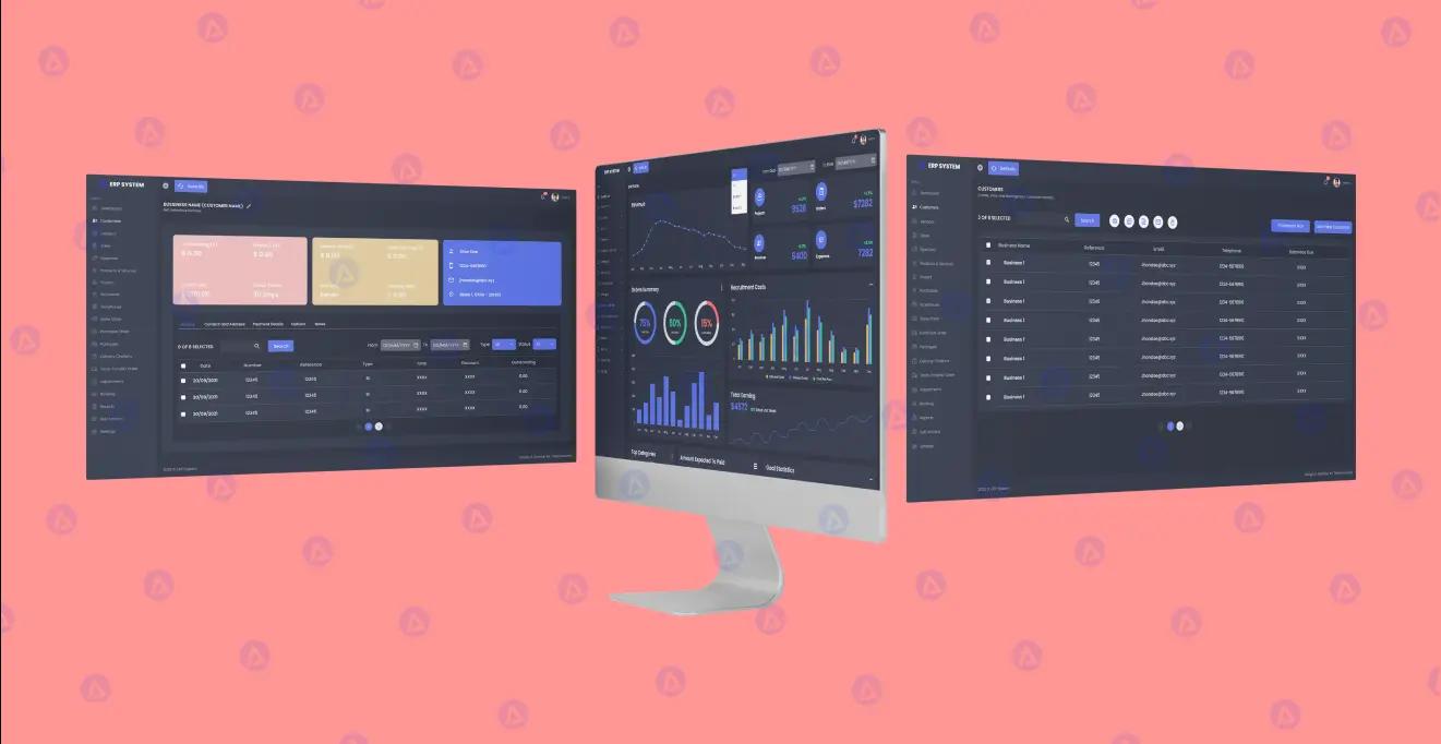 Erp System Web App Customers Page Design Erp System Web App Customers Page Design