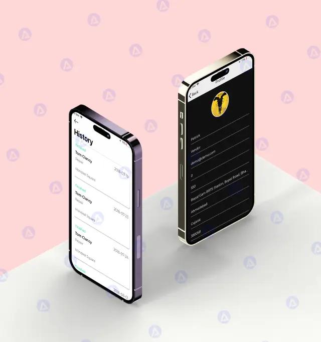 Ez Plumbing Service App History & Profile Page Design Ez Plumbing Service App History & Profile Page Design