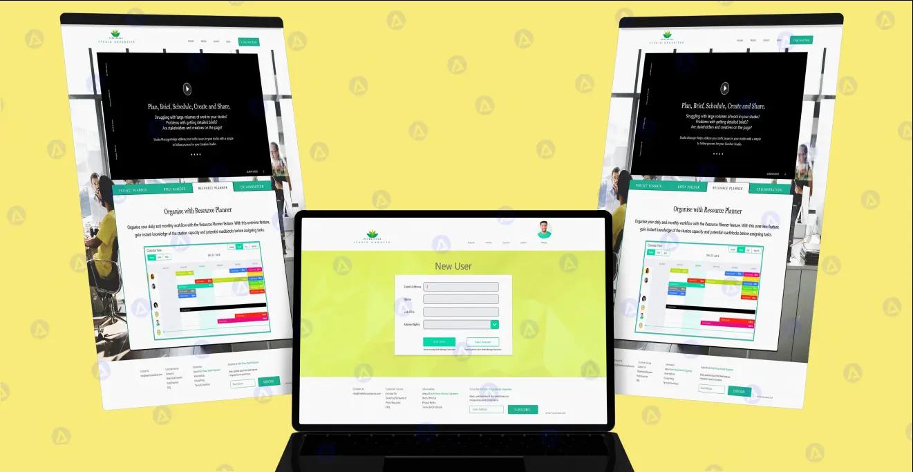 FFS Studio Manager Resource Web New User Page Design FFS Studio Manager Resource Web New User Page Design