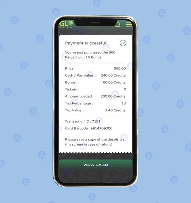 Glo Mini Golf Online App Payment Receipt Page Design Glo Mini Golf Online App Payment Receipt Page Design