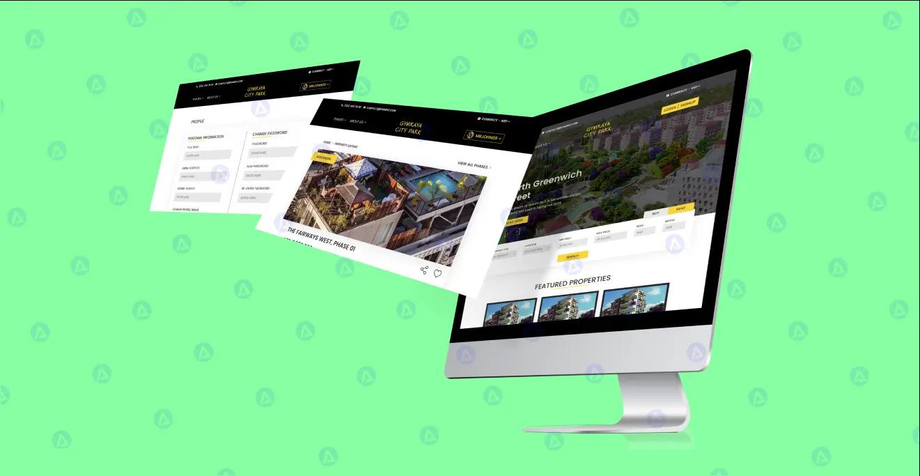 gymraya city park website different page design gymraya city park website different page design