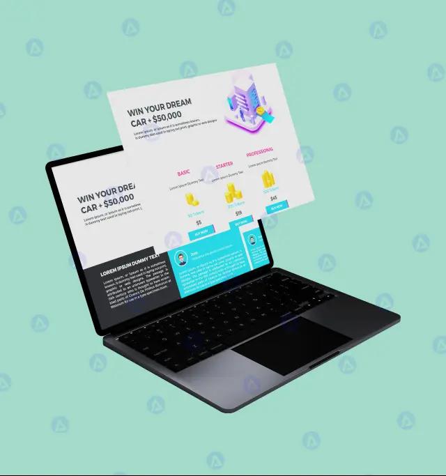 klick & konnect website token page layout ui ux design klick & konnect website token page layout ui ux design