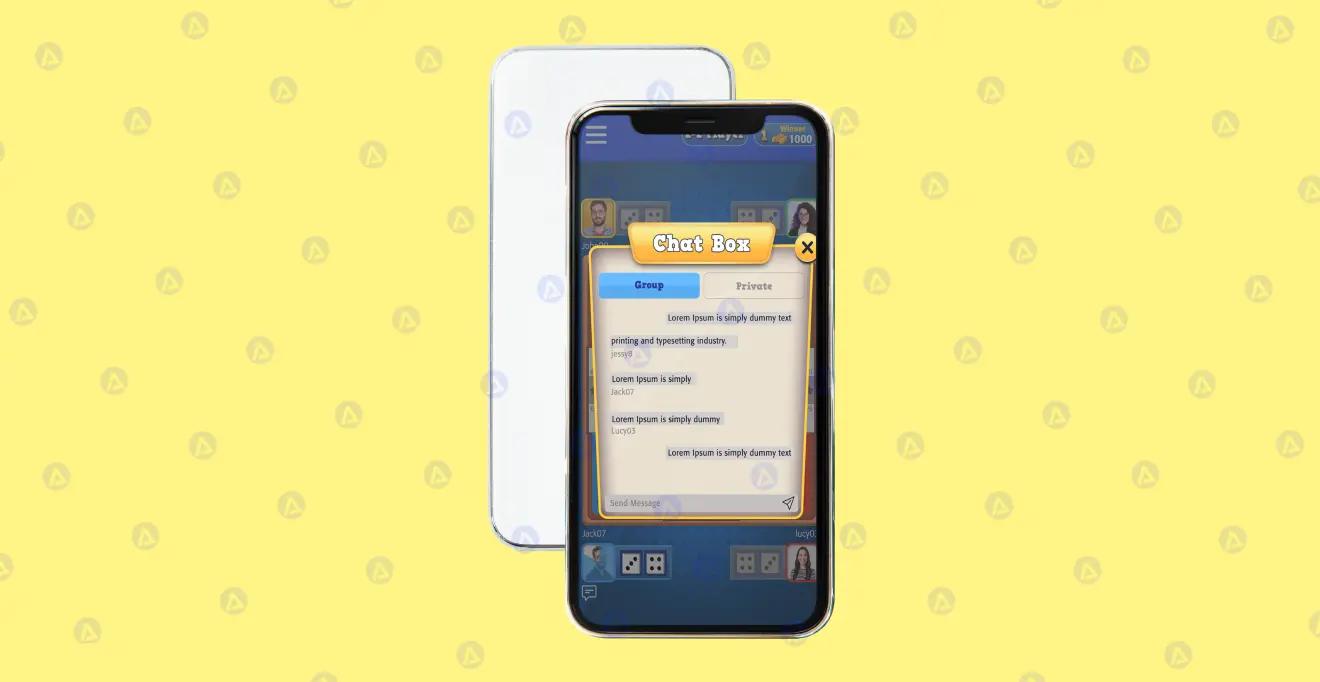 parchis win ludo game chat box page design parchis win ludo game chat box page design