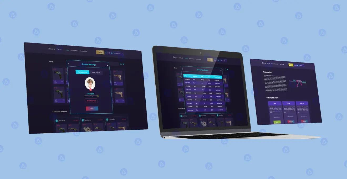 Skins Dojo Gaming Skins Transaction History Page Design Skins Dojo Gaming Skins Transaction History Page Design