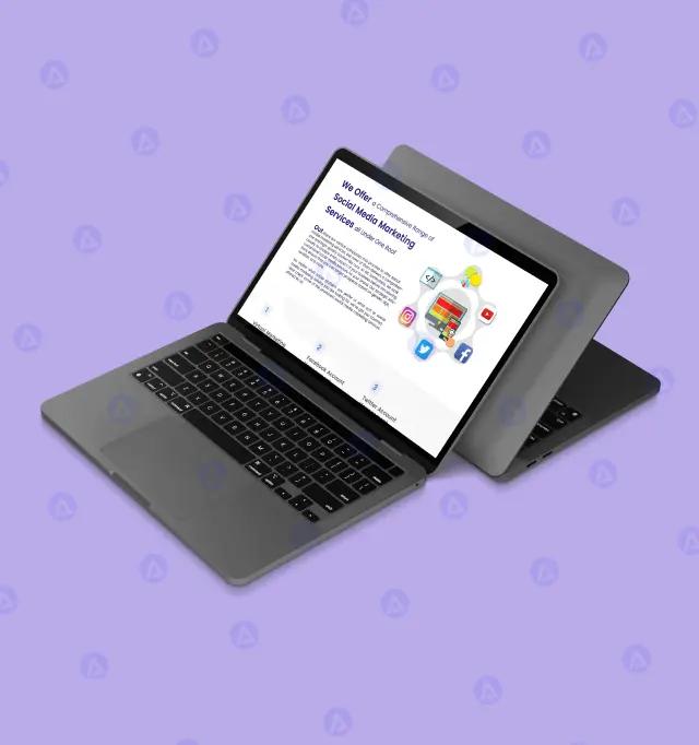 Social Media Marketing Services Website Homepage Design Social Media Marketing Services Website Homepage Design