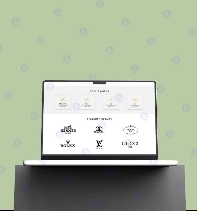 Taj Auction Ecommerce Website Featured Brand Section UI UX Design Taj Auction Ecommerce Website Featured Brand Section UI UX Design