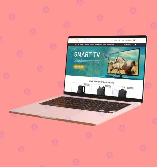 Taj Auction Ecommerce Website Featured Brand Section UI UX Design Taj Auction Ecommerce Website Featured Brand Section UI UX Design