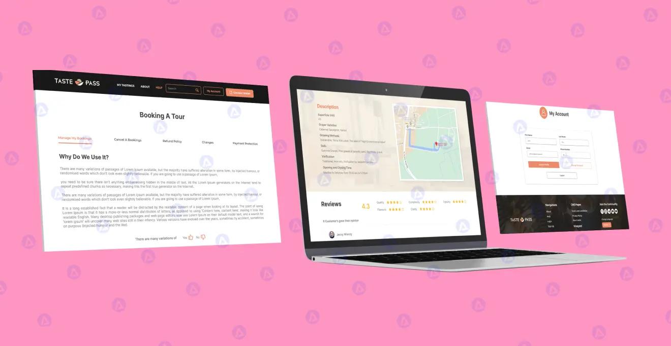 Tastepass Wine Shop Website Help Page Design Tastepass Wine Shop Website Help Page Design