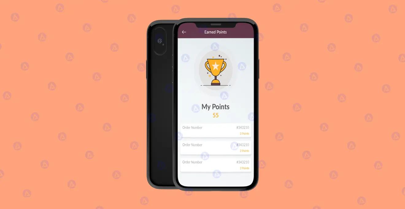 wonga food delivery app earned points page design wonga food delivery app earned points page design