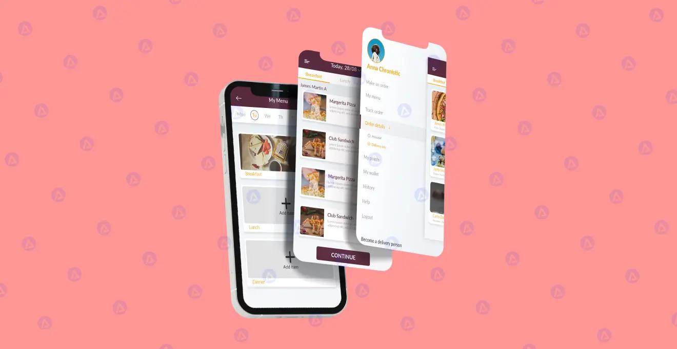 wonga food delivery app order details page design wonga food delivery app order details page design