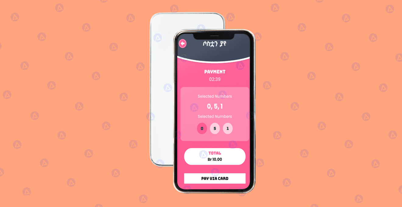 e-lottery mobile app payment page design