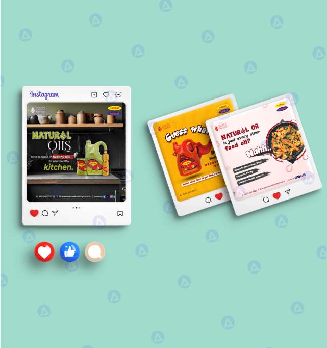udyog mandir natural oils social media product page design