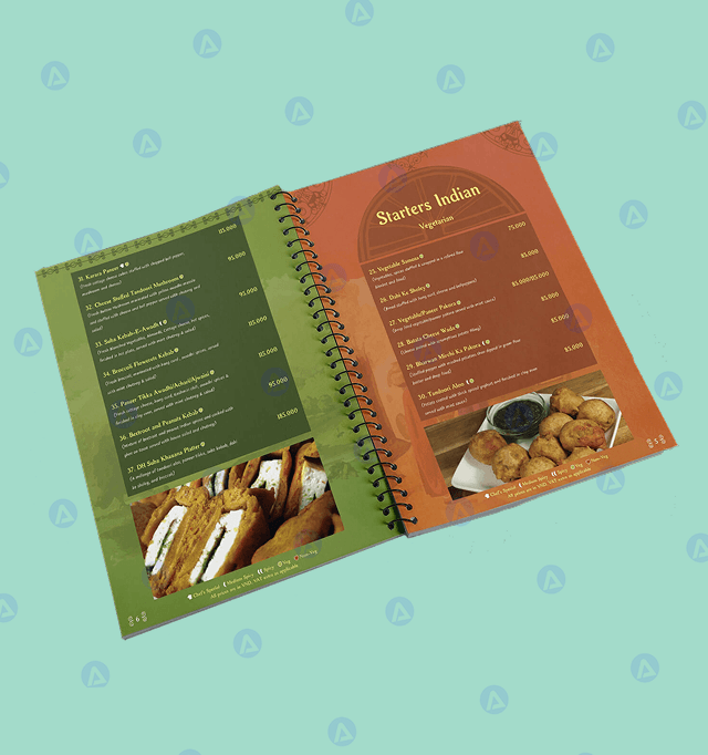 Dahi Handi Restaurant Menu Page 1 Brochure Design