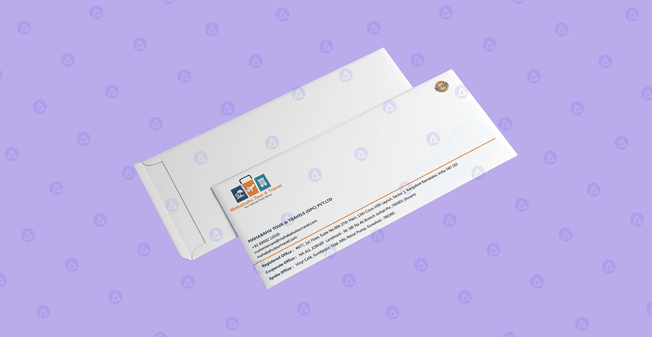 Mahabahu Tour & Travel Envelope Design
