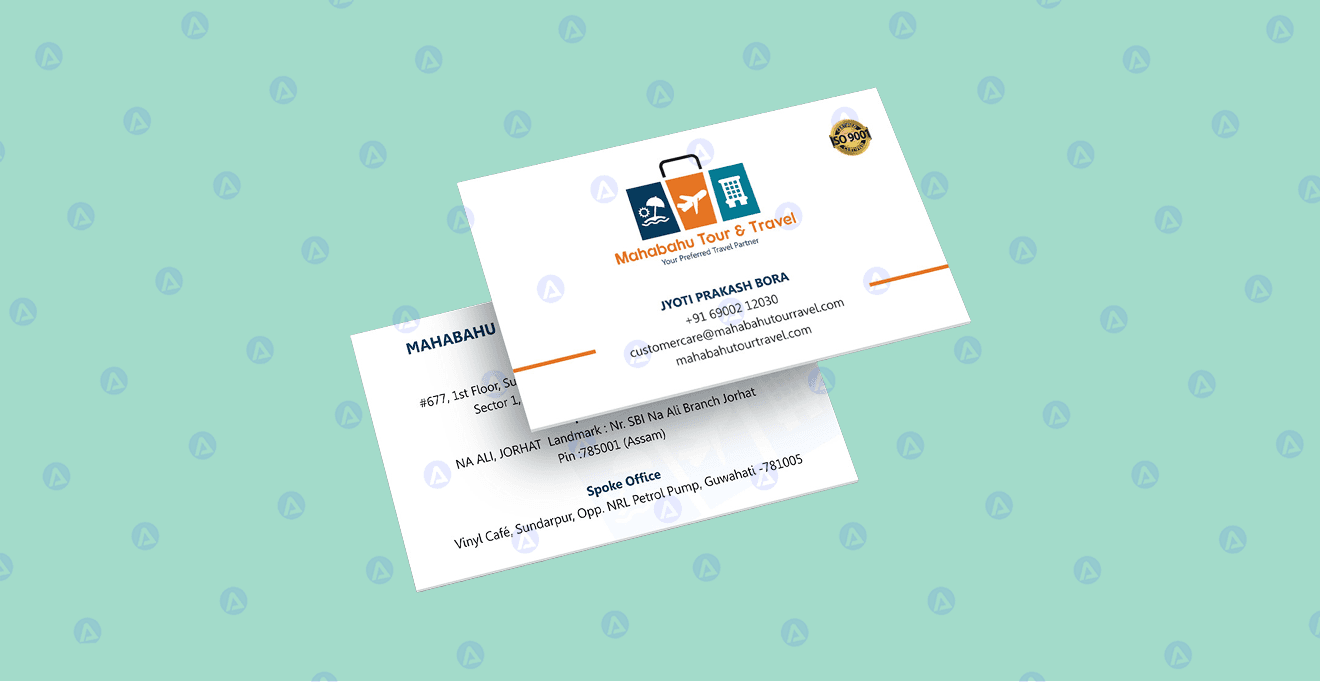 Mahabahu Tour & Travel Business Card Design