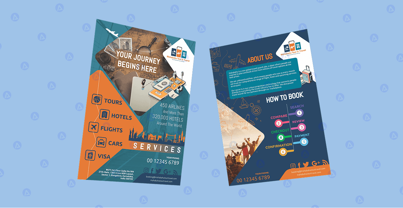 Mahabahu Tour & Travel Envelope Design