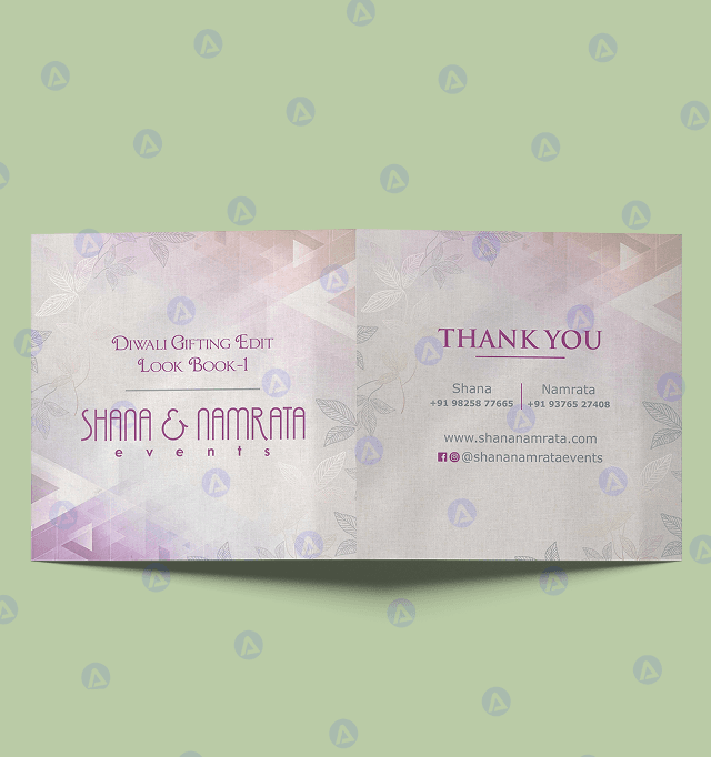 Shana & Namrata Event Management Employee ID Card 1 Design