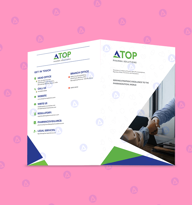 ATOP Pharma Company Get in Touch Page Design