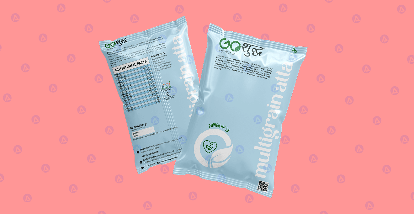Goshudh Hartcare Atta Packaging Design