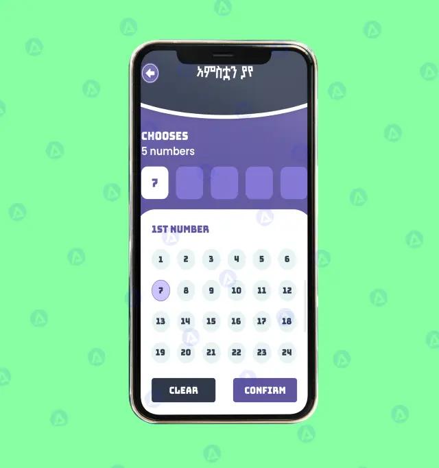 E-Lottery Mobile App Layout Design
