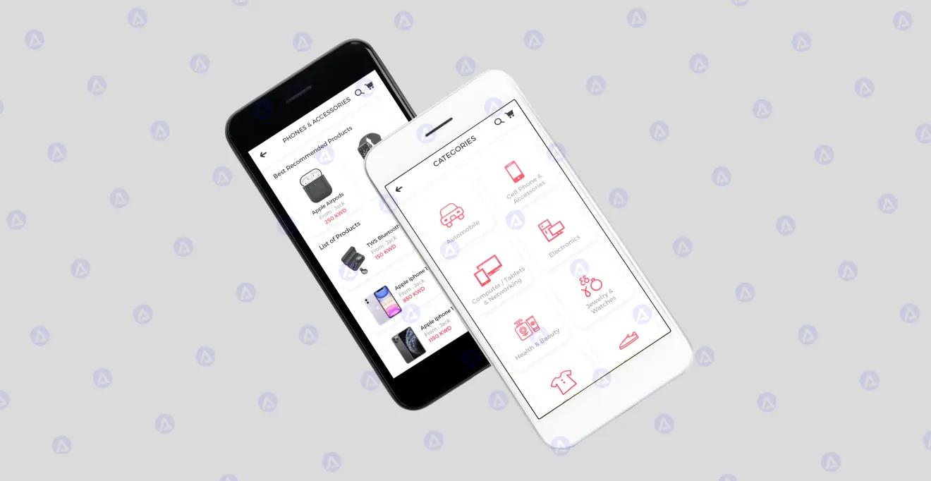 marcel app categories page design