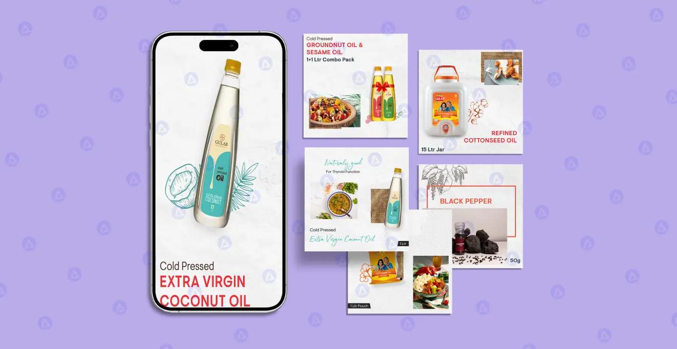 shopgulab oils post images design